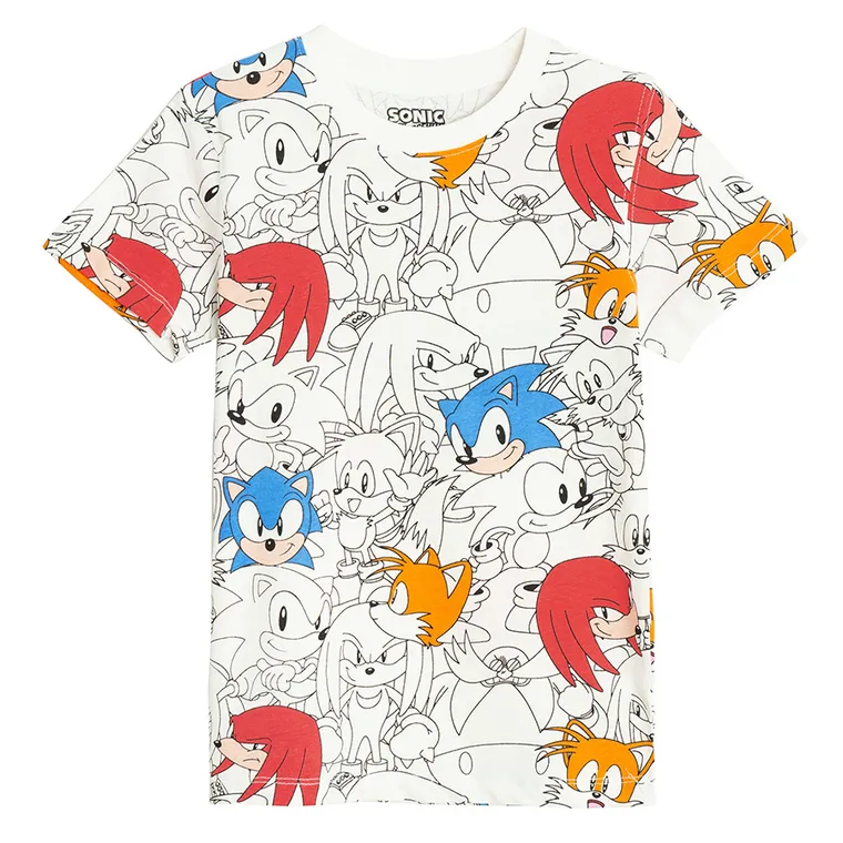 Cool Club, T-shirt chłopięcy, mix, Sonic the Hedgehog, zestaw, 2 szt.