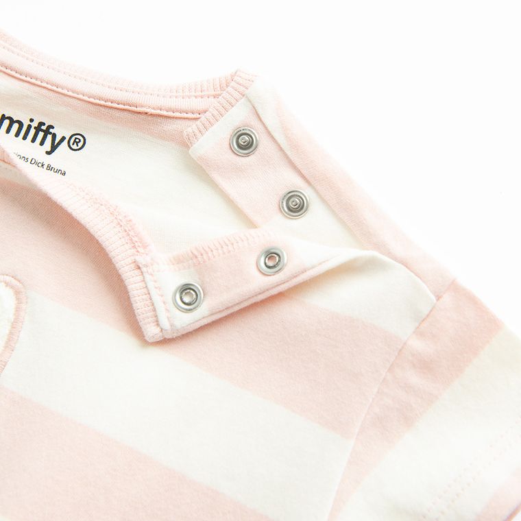 Cool Club, T-shirt dziewczęcy, biało-różowy, Miffy