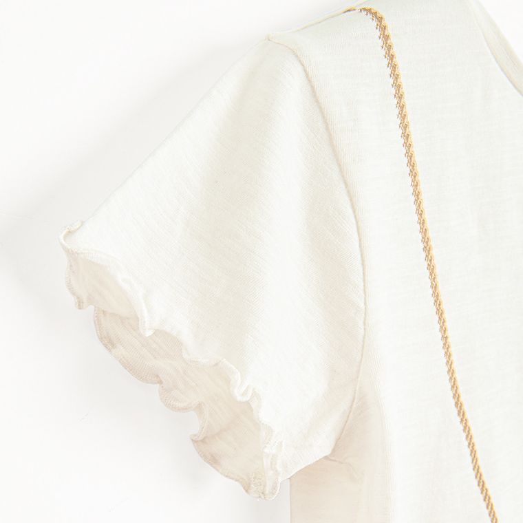 Cool Club, T-shirt dziewczęcy, biały