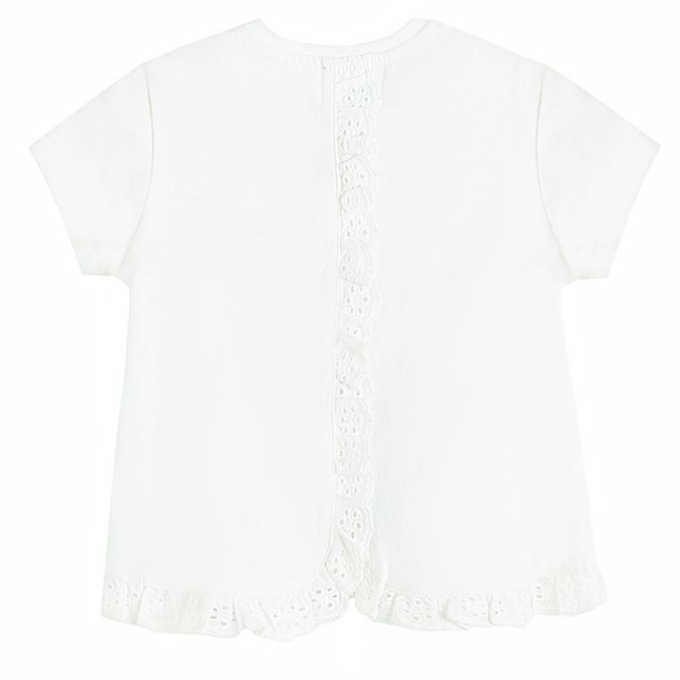 Cool Club, T-shirt dziewczęcy, biały, Kicia Kocia