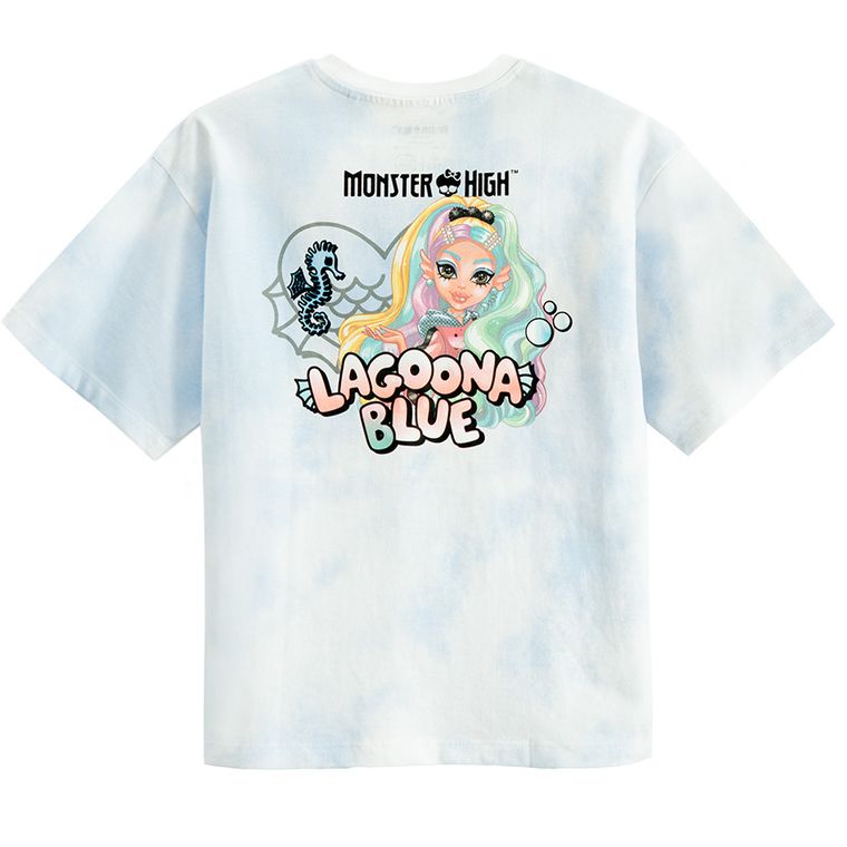 Cool Club, T-shirt dziewczęcy, biały, Monster High