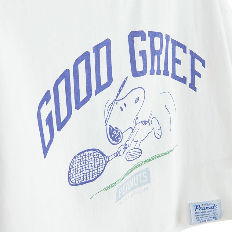 Cool Club, T-shirt dziewczęcy, crop top, biały, Peanuts