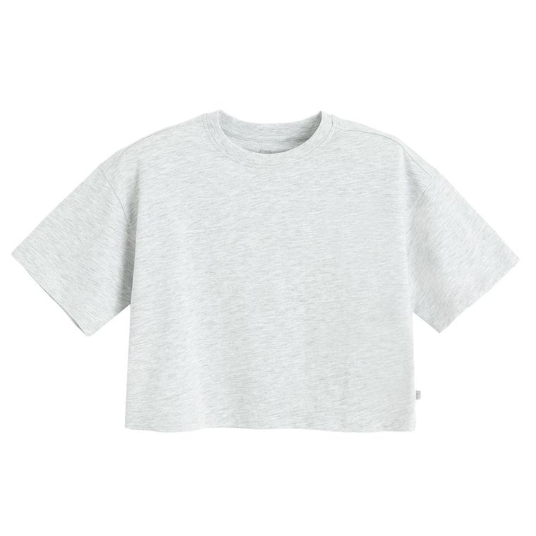 Cool Club, T-shirt dziewczęcy, crop top, mix, zestaw, 5 szt.