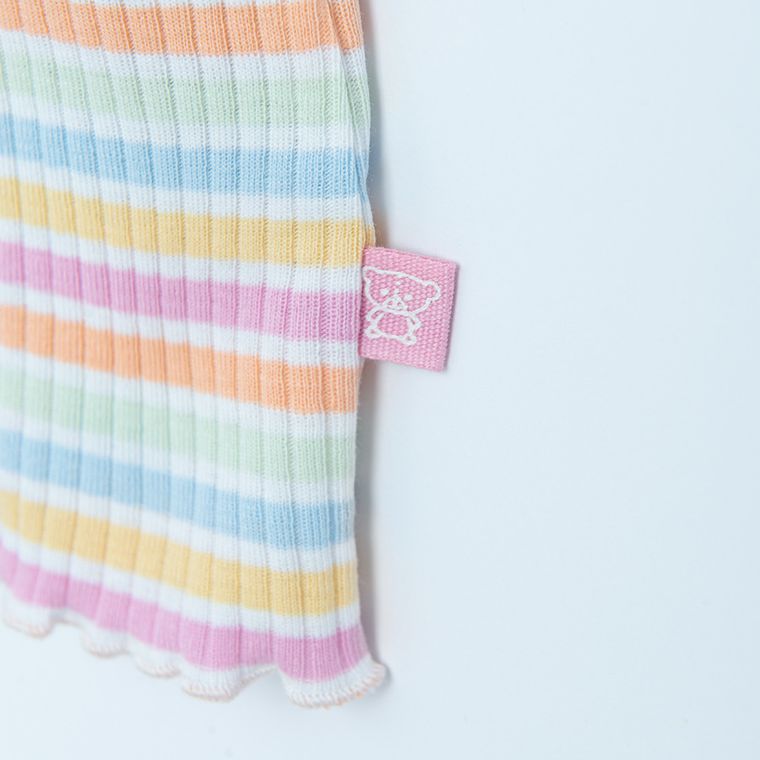 Cool Club, T-shirt dziewczęcy, prążkowany, mix