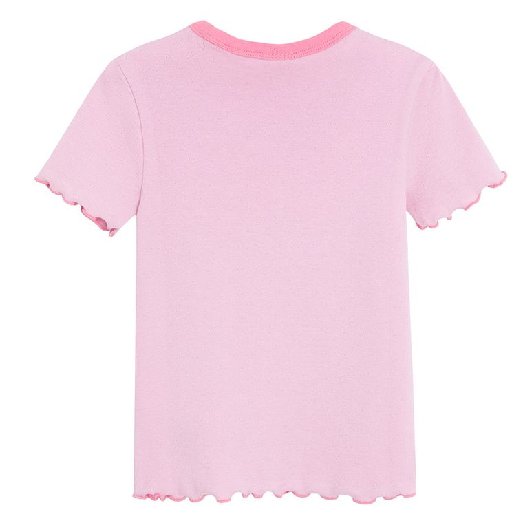 Cool Club, T-shirt dziewczęcy, różowy