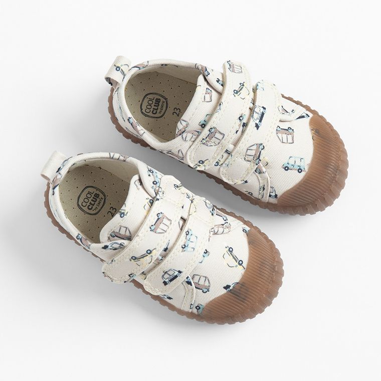 Cool Club, Trampki chłopięce, beżowe, Zdrowa Stopa, podeszwa Barefoot