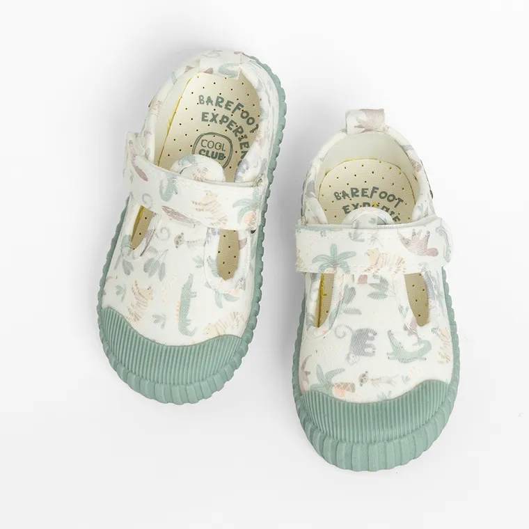 Cool Club, Trampki chłopięce, beżowe, Zdrowa Stopa, podeszwa Barefoot