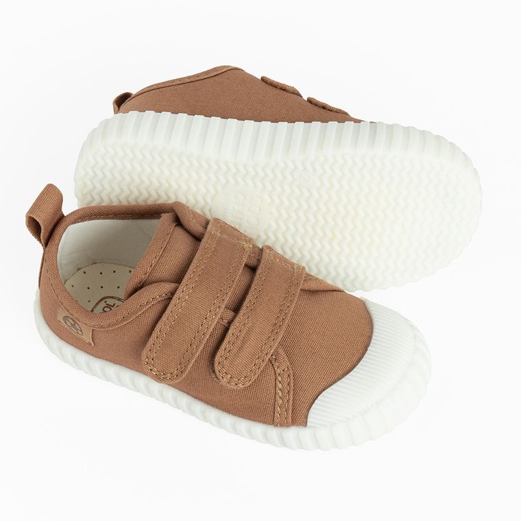 Cool Club, Trampki chłopięce, brązowe, Zdrowa Stopa, podeszwa Barefoot