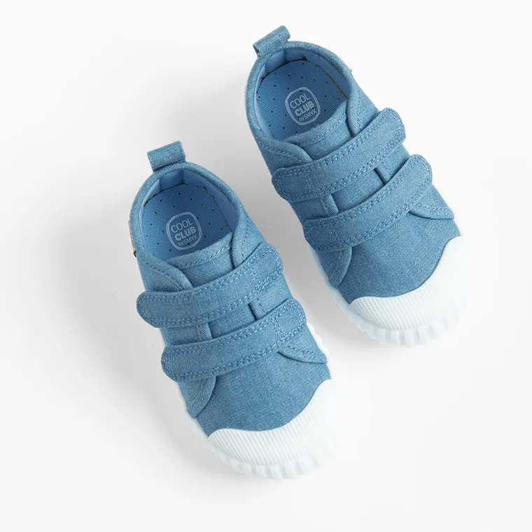 Cool Club, Trampki dziecięce, niebieskie, Zdrowa Stopa, podeszwa Barefoot