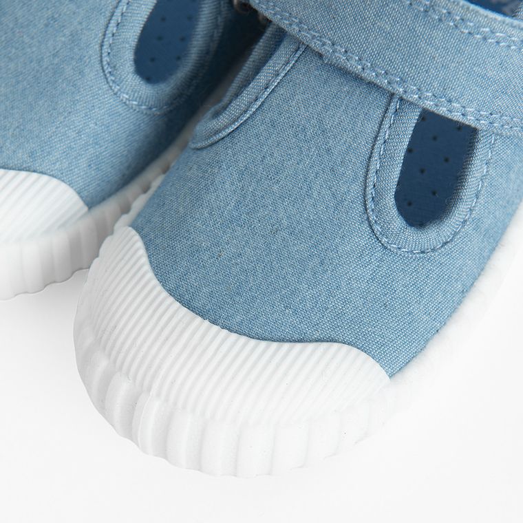 Cool Club, Trampki dziecięce, niebieskie, Zdrowa Stopa, podeszwa Barefoot