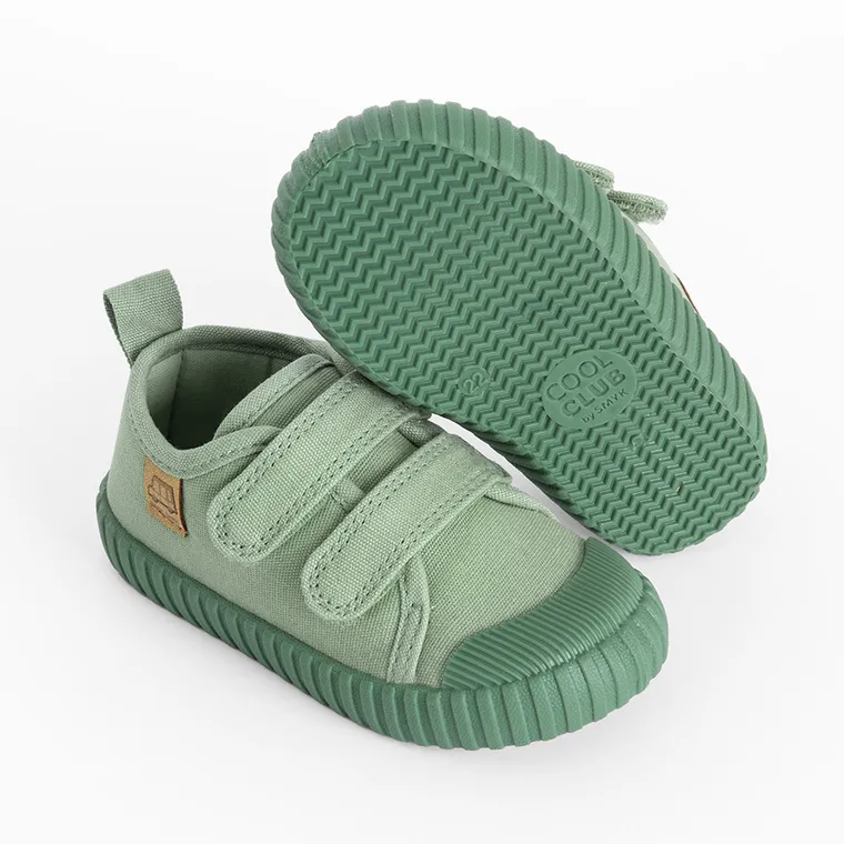 Cool Club, Trampki dziecięce, zielone, Zdrowa Stopa, podeszwa Barefoot