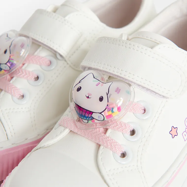 Cool Club, Trampki dziewczęce, białe, Koci Domek Gabi