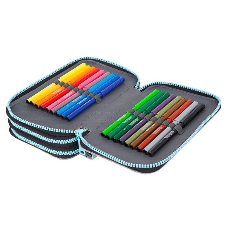 CoolPack, Jumper 3, piórnik rozkładany, potrójny, z wyposażeniem, Doggy