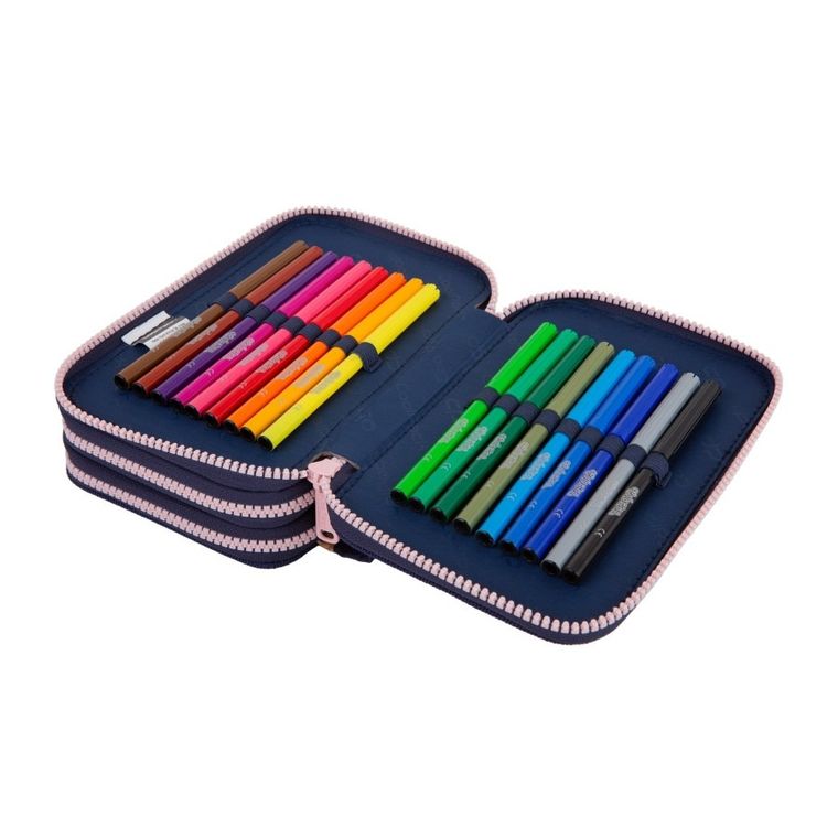 CoolPack, Jumper 3, piórnik rozkładany, potrójny, z wyposażeniem, Elisabeth