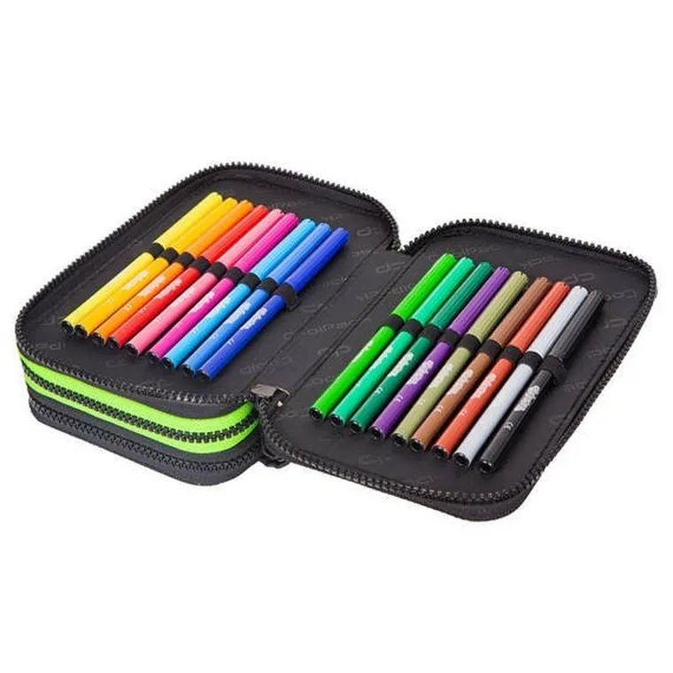 CoolPack, Jumper 3, piórnik rozkładany, potrójny, z wyposażeniem, Game Night