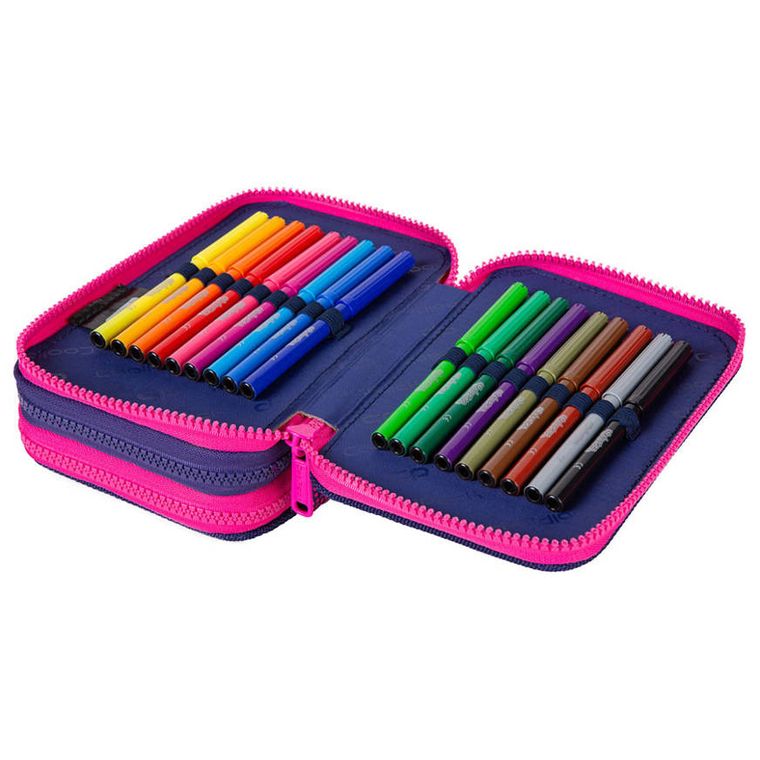 CoolPack, Jumper 3, piórnik rozkładany, potrójny, z wyposażeniem, Gradient Frape