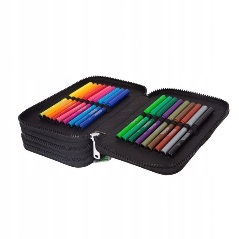 CoolPack, Jumper 3, piórnik rozkładany, potrójny, z wyposażeniem, Let's Gol