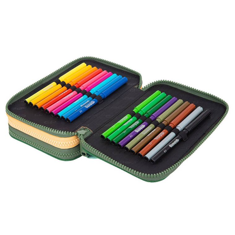 CoolPack, Jumper 3, piórnik rozkładany, potrójny, z wyposażeniem, Toucans