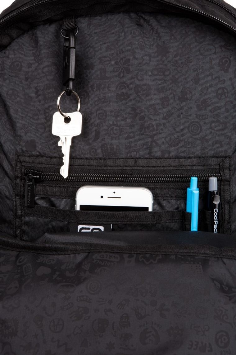 Coolpack, Rider, plecak szkolny, 2-komorowy, Rpet Black