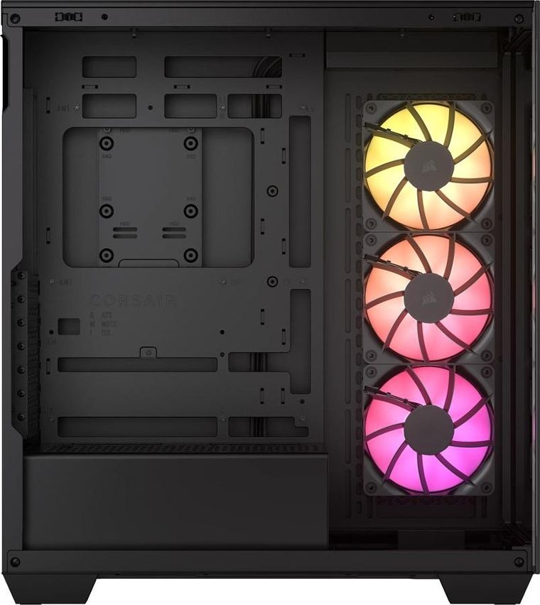 Corsair, obudowa, 3500X ARGB TG Mid-Tower, czarna