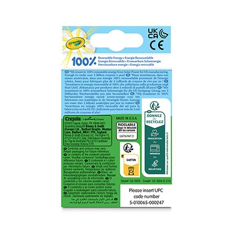 Crayola, kredki świecowe, 24 szt.