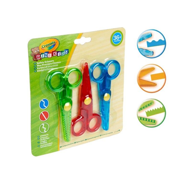 Crayola, nożyczki, 3 wzorki