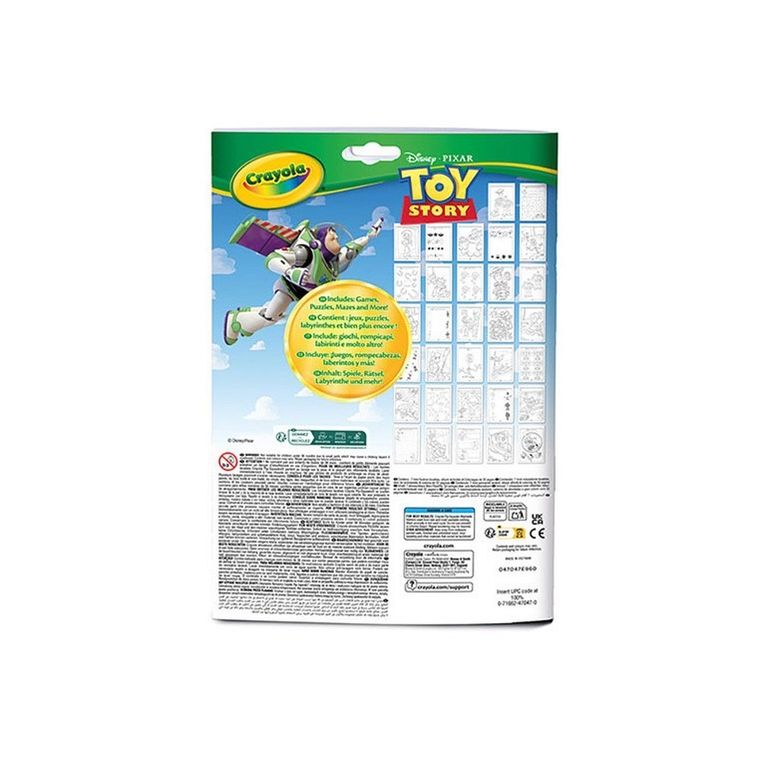 Crayola, Toy Story, kolorowanka z łamigłówkami i flamastrami