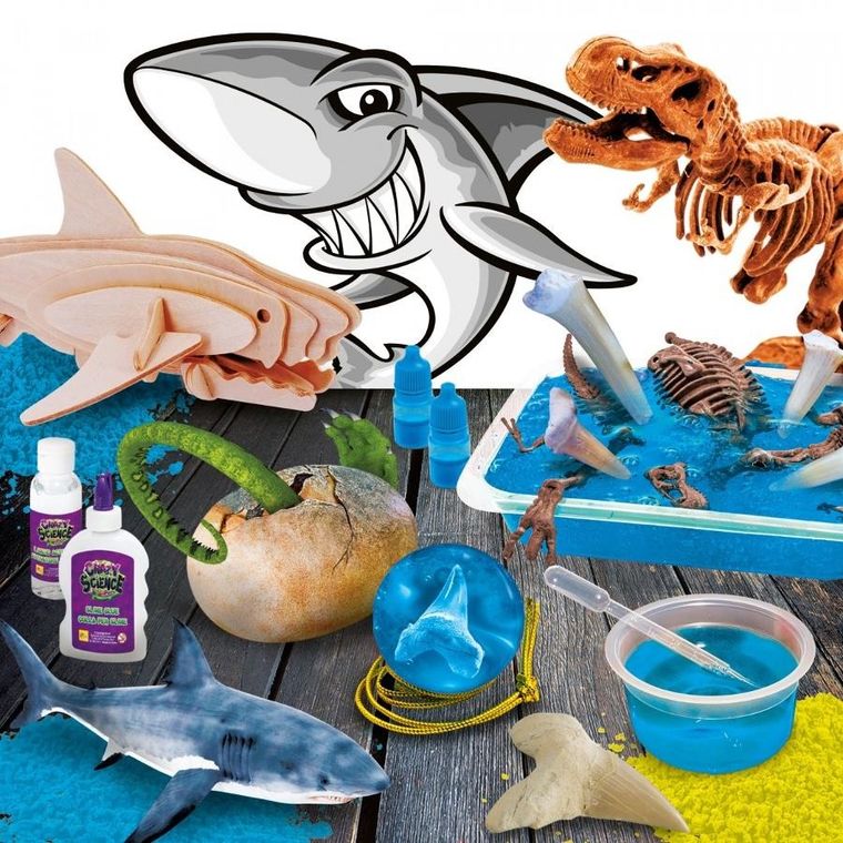 Crazy Science, Rekiny i dinozaury, zestaw naukowy