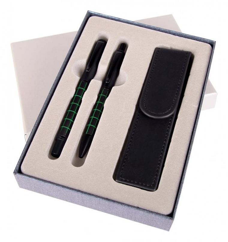 Cresco, długopis automatyczny i pióro wieczne w etui, Dorian