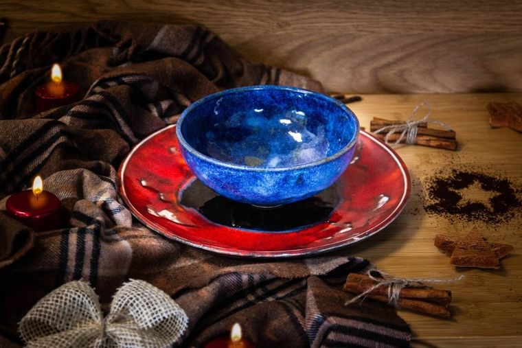 Crusta, talerz obiadowy handmade, Crusta, Ø 25 cm