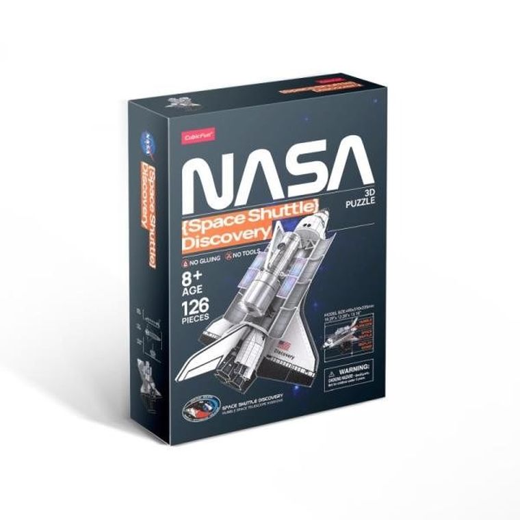 Cubic Fun, NASA, Space Shuttle Discovery, puzzle 3D, 126 elementów