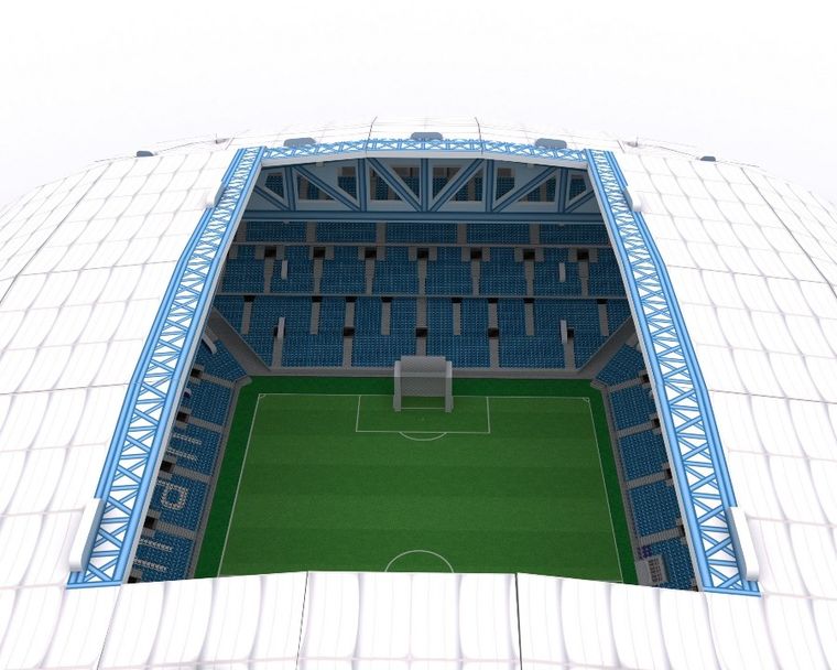 Cubic Fun, Stadion Inea Poznań, puzzle 3D, 97 elementy