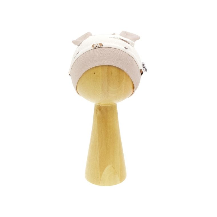 Czapka chłopięca, beżowa, Nicol