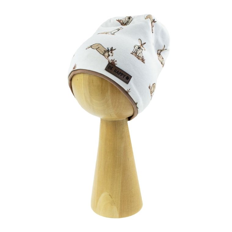 Czapka chłopięca, biała, Nicol