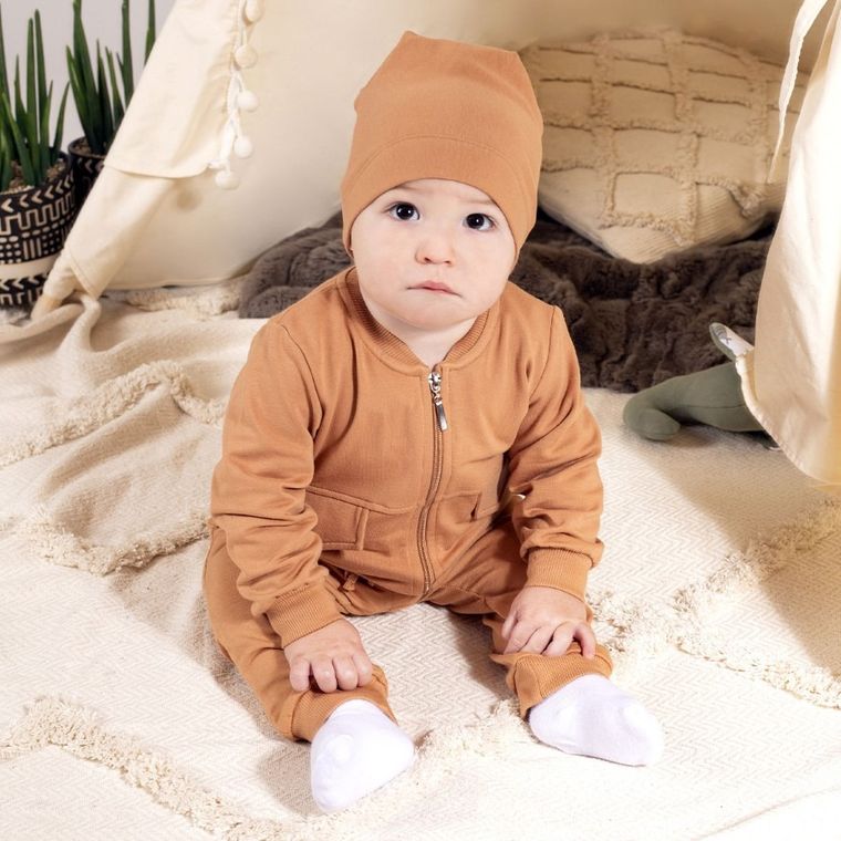 Czapka chłopięca, brązowa, Nicol