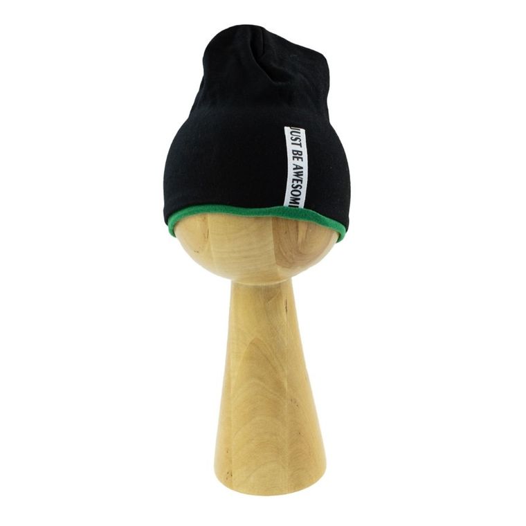 Czapka chłopięca, czarna, Nicol