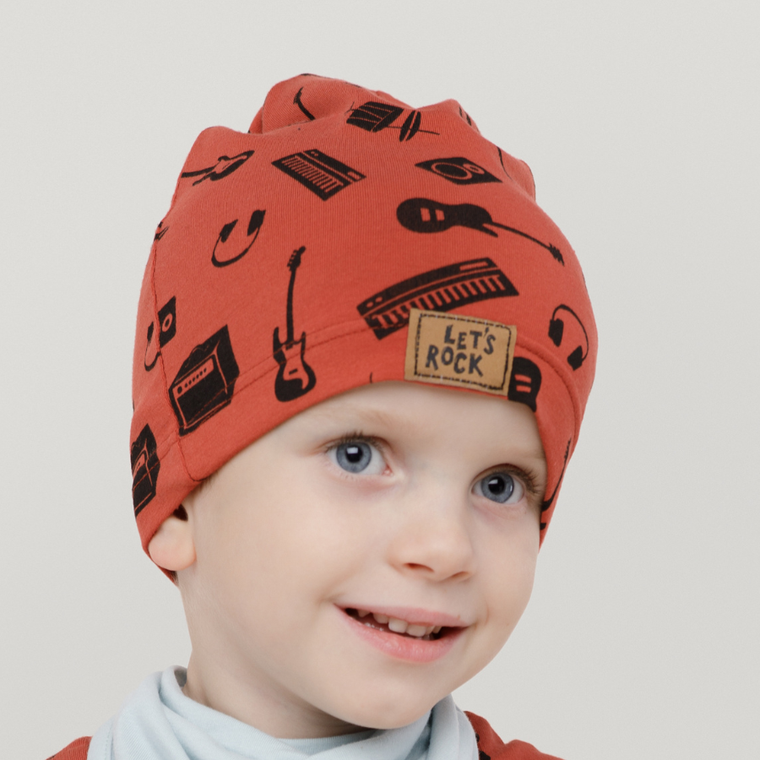 Czapka chłopięca, czerwona, Pinokio