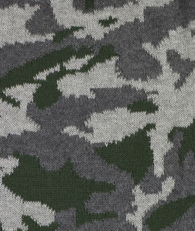 Czapka chłopięca, dwustronna, szara, moro, Döll