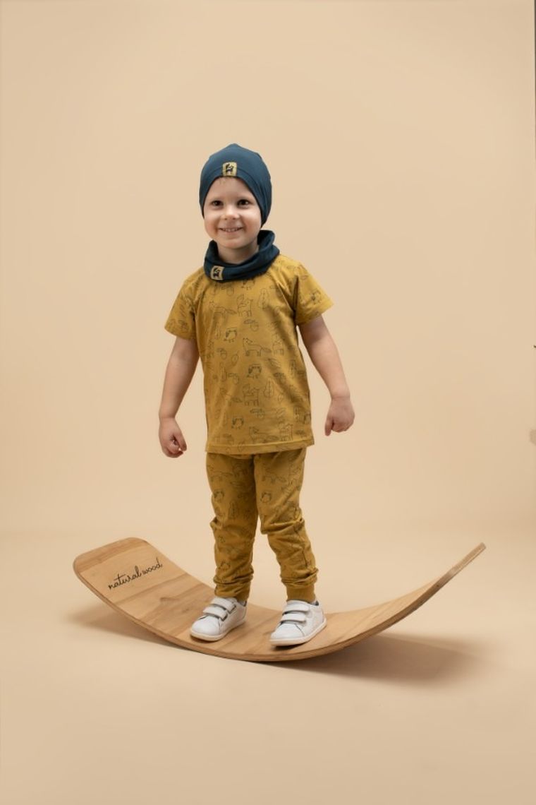 Czapka chłopięca, granatowa, Pinokio