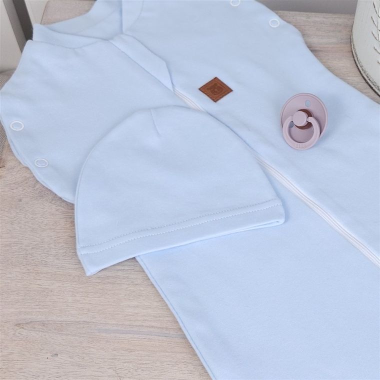 Czapka chłopięca, niebieska, zestaw, 2 szt., MimiNu