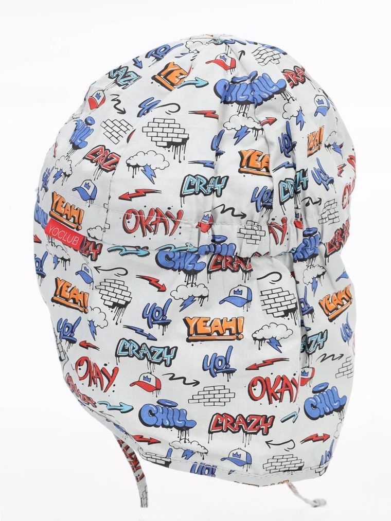 Czapka chłopięca safari, biała, Yoclub