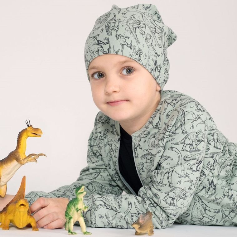 Czapka chłopięca, zielona, Nicol