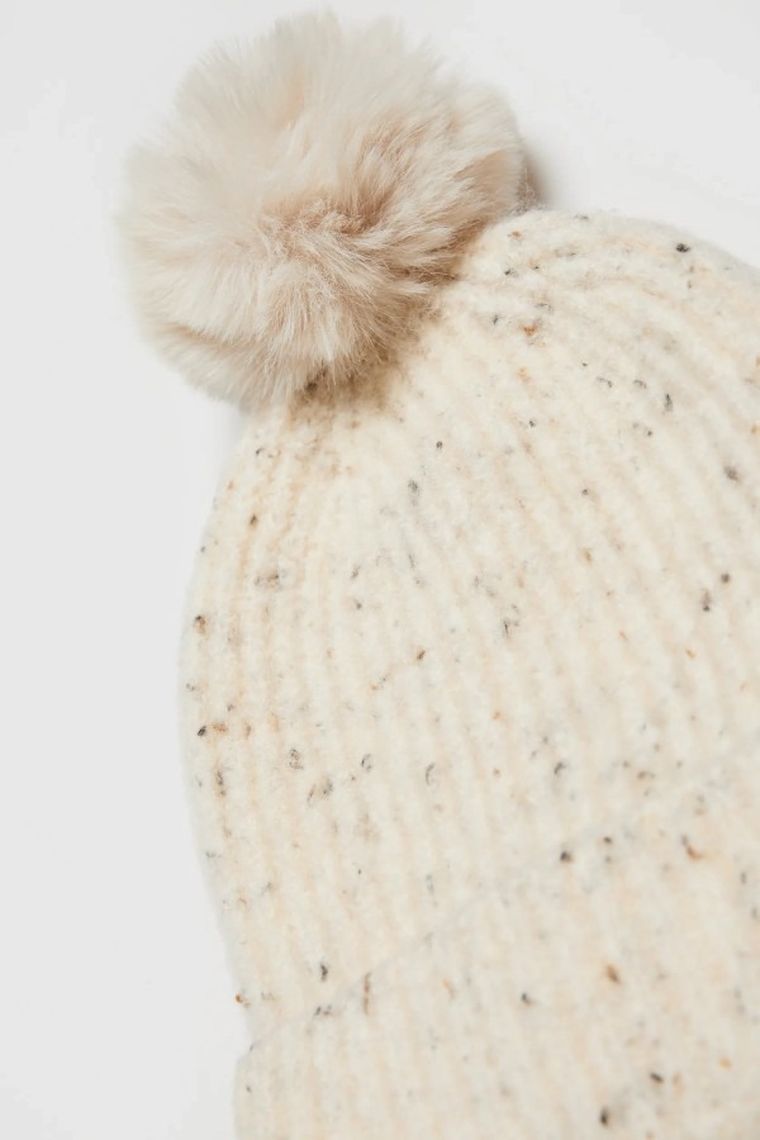 Czapka damska, beżowa, Moodo