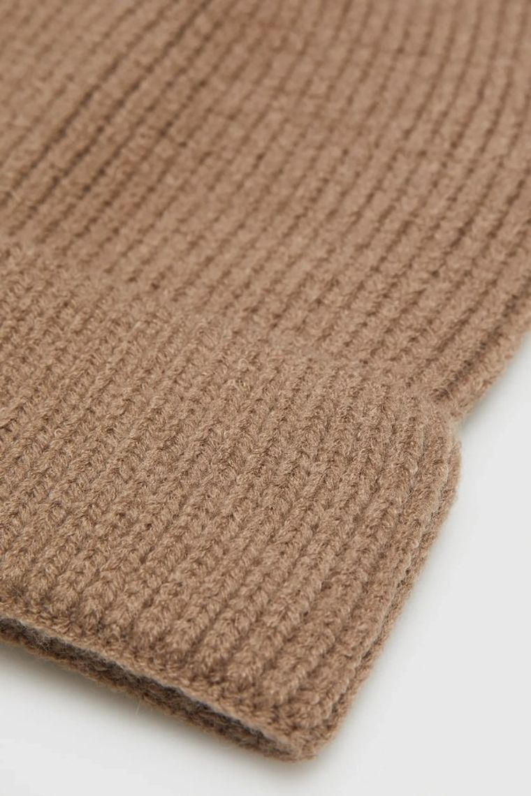 Czapka damska, beżowa, Moodo