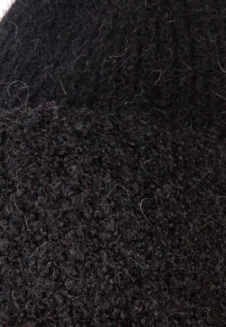 Czapka damska, czarna, Ambra