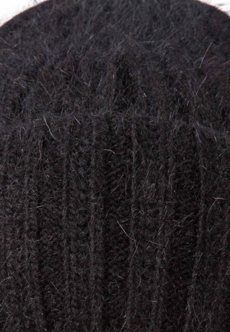 Czapka damska, czarna, Ambra