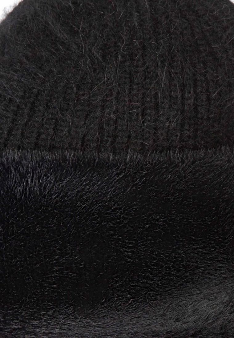 Czapka damska, czarna, Ambra