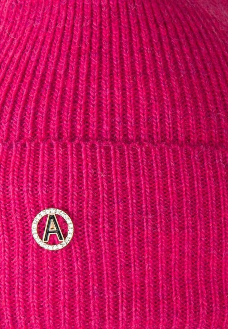 Czapka damska, różowa, Ambra