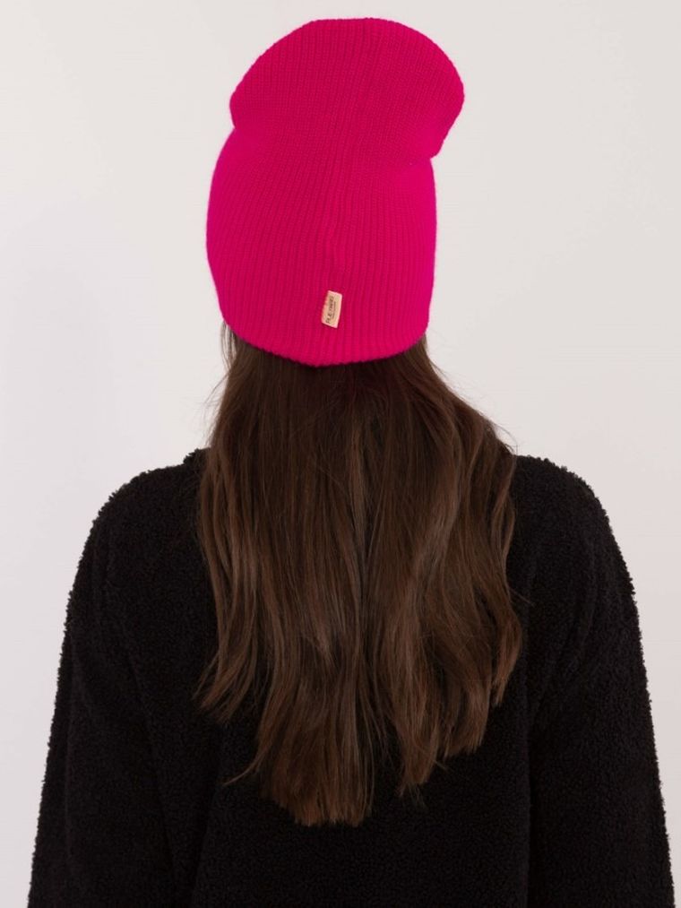 Czapka damska, różowa, Rue Paris