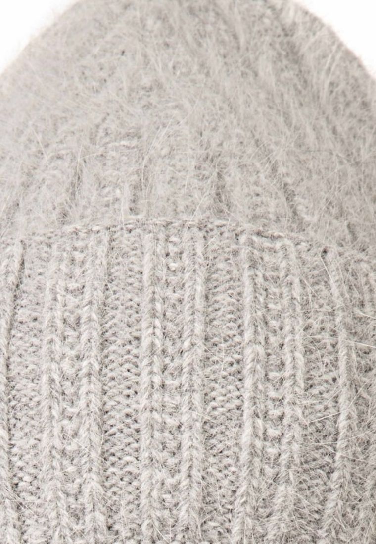 Czapka damska, szara, Ambra